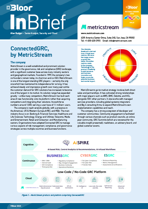 ConnectedGRC, by MetricStream