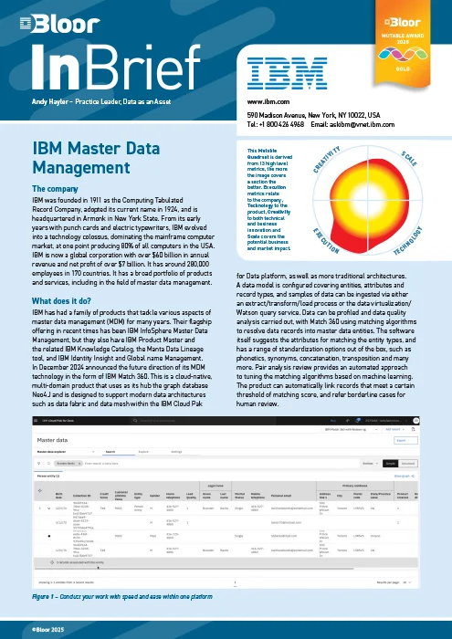IBM Master Data Management