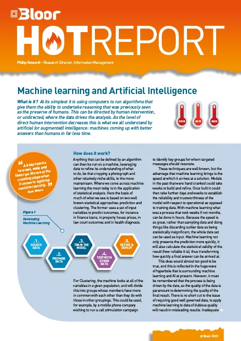 Machine Learning and Artificial Intelligence