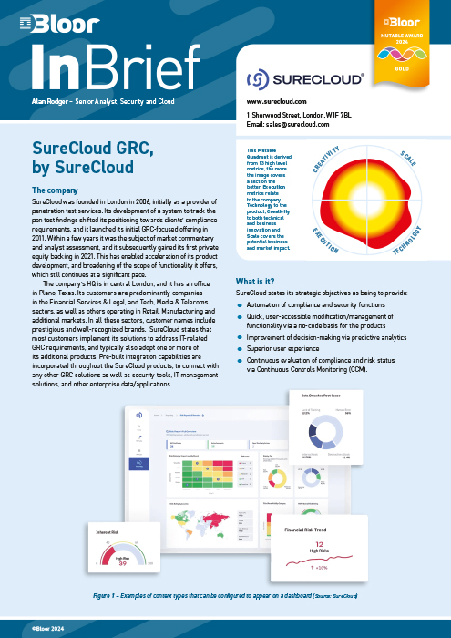 Cover for SureCloud GRC