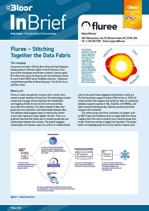 Cover for Fluree – Stitching Together the Data Fabric